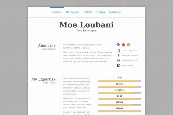 moeloubani.com site used Perfectcv