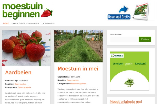 moestuinbeginnen.nl site used Nova-child