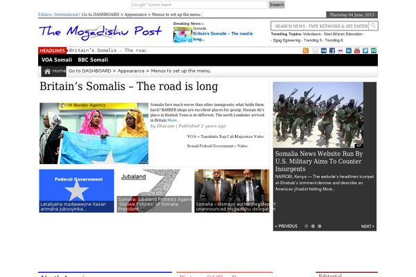mogadishupost.com site used Newspapertimes-single-pro-psd