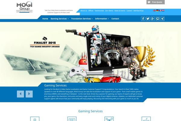 Mogi theme websites examples