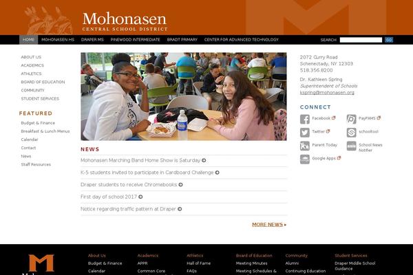 mohonasen.org site used Wp-prosper204-child