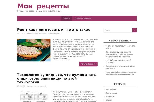 WordPress website example screenshot