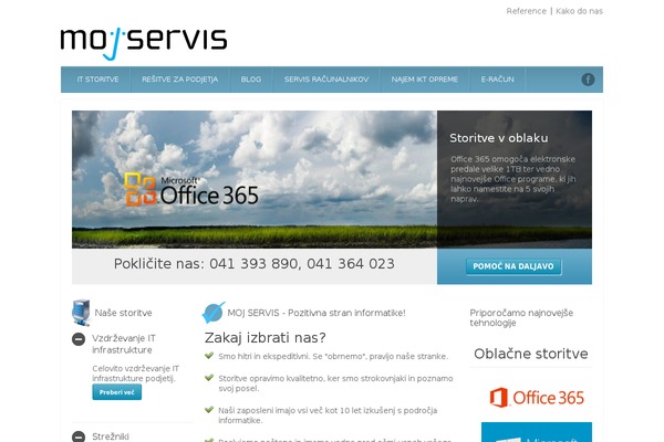 moj-servis.si site used Grand College v 1.08