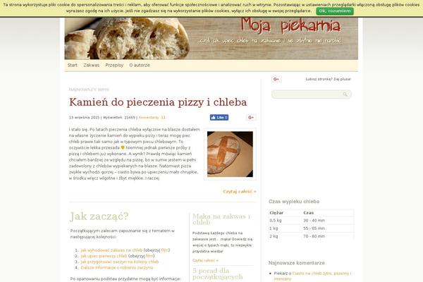 moja-piekarnia.pl site used The Common Blog