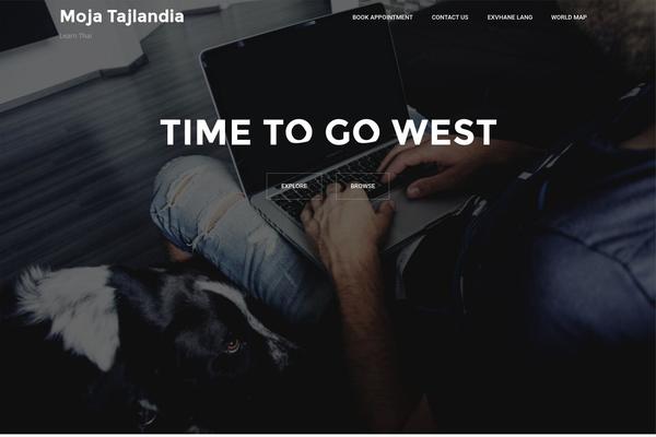 West theme site design template sample