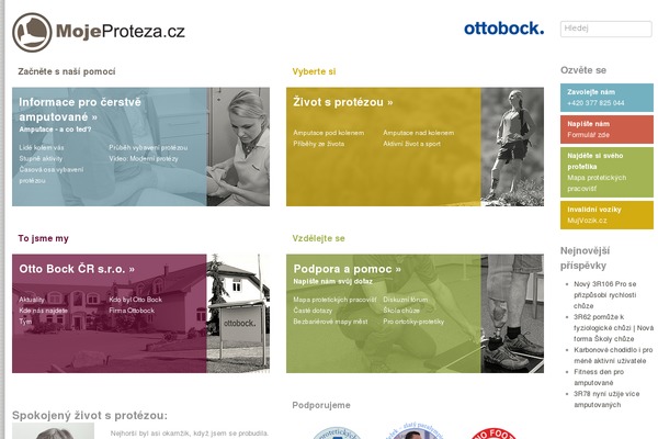 mojeproteza.cz site used Mojeproteza