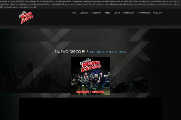 Musicclub-v1-06 theme site design template sample