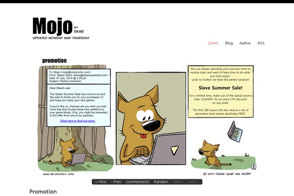 Site using Comic Easel plugin