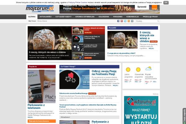 Local News theme site design template sample