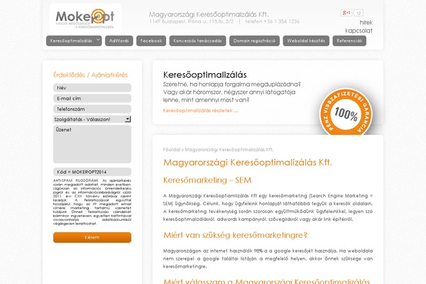 mokeropt.hu site used Mokeropt