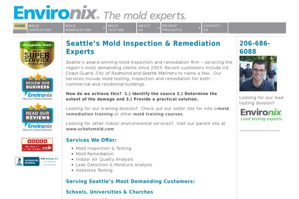 moldinspection-seattle.com site used Understrap