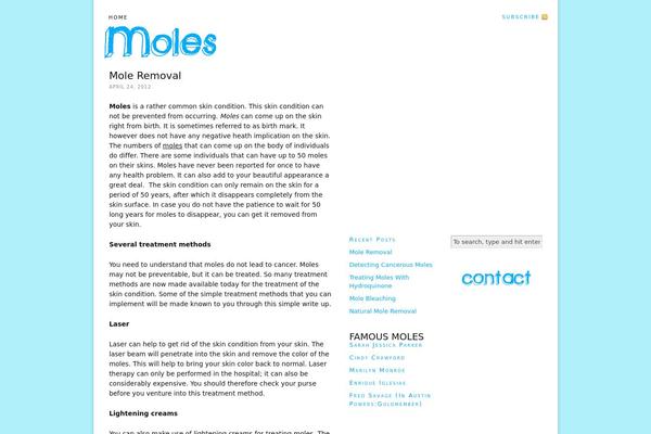 Thesis 1.8 theme site design template sample