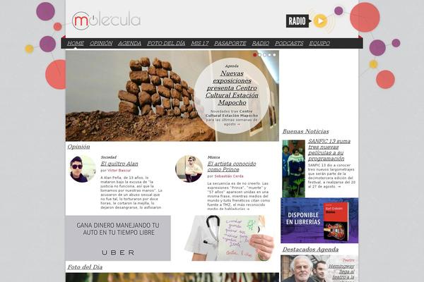 Molecula theme site design template sample
