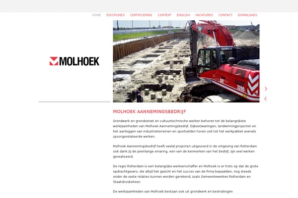 molhoek.nl site used Onestudio