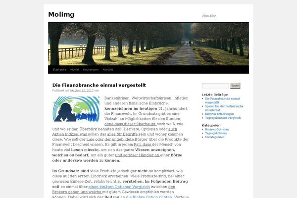 WordPress website example screenshot