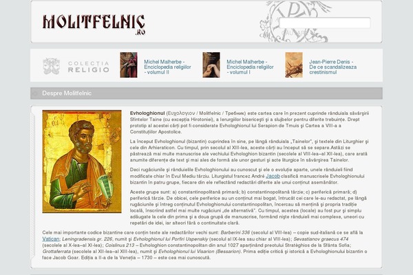 molitfelnic.ro site used Religio_theme