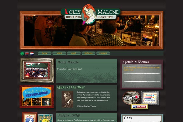 molly-malone.nl site used Molly