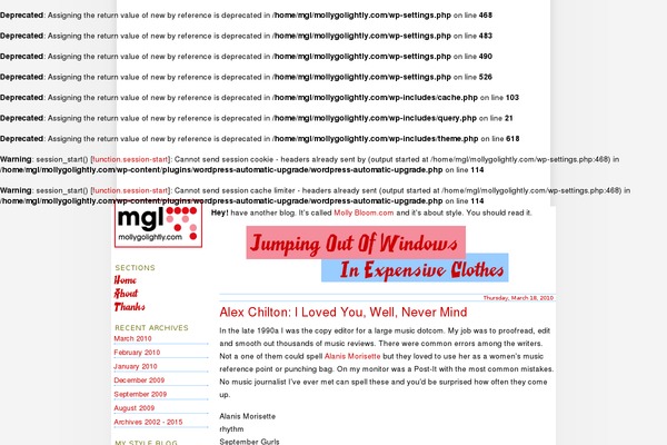 mollygolightly.com site used Wp-magapress-2007