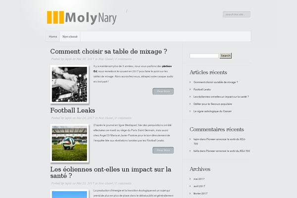 molynary.com site used Minimal