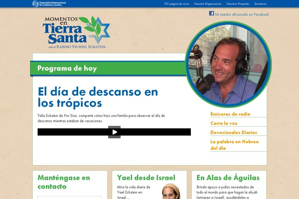 momentosentierrasanta.org site used Holylandmoments