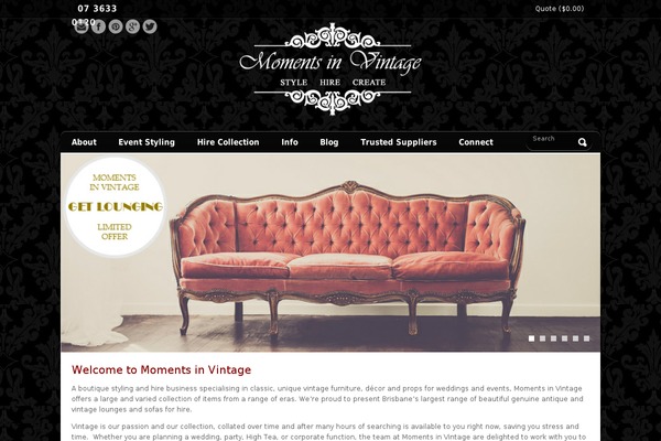 momentsinvintage.com.au site used Refined-style
