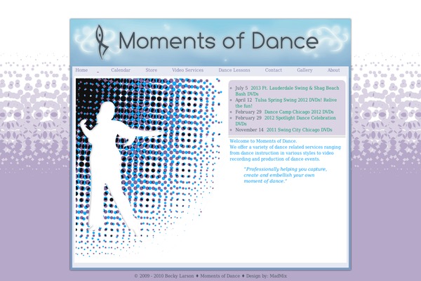momentsofdance.com site used Becky_template