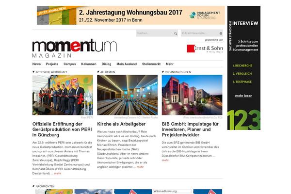 momentum-magazin.de site used Momentum