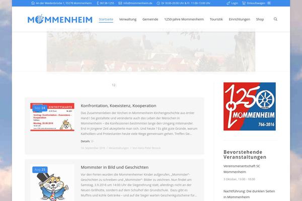 The7 theme site design template sample