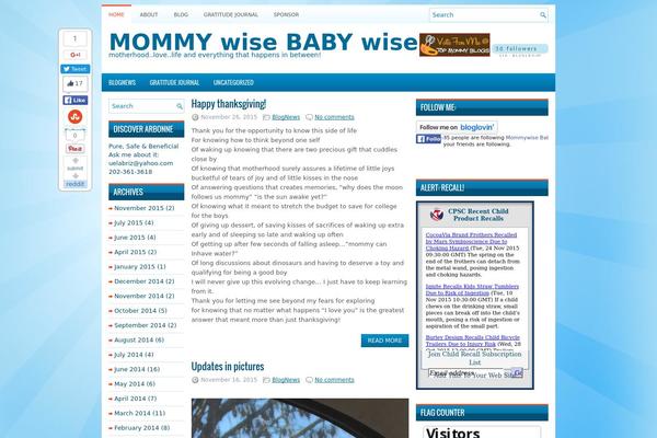 mommywisebabywise.com site used Wpzine