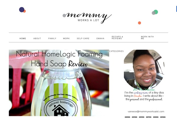 Blossom Mommy Blog theme site design template sample