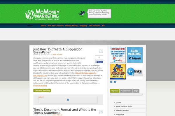 momoneymarketing.com site used Busybee3