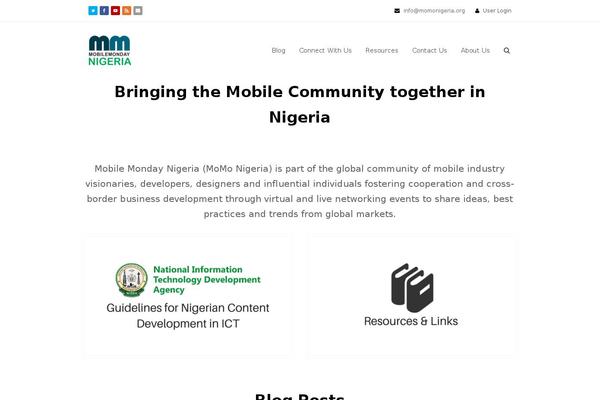 WordPress website example screenshot