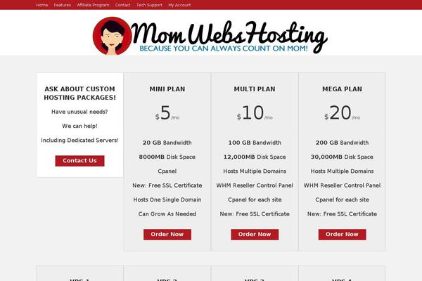 momwebs.com site used Wellness-pro