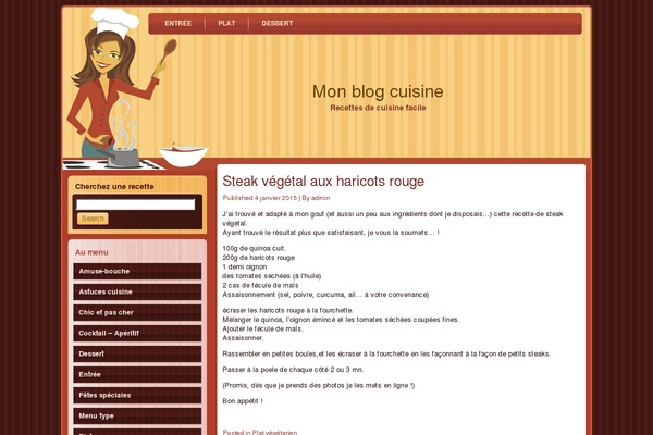mon-blog-cuisine.com site used Cooking_wordpress_theme