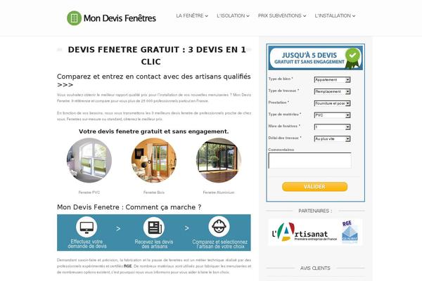 mon-devis-fenetres.fr site used Directory