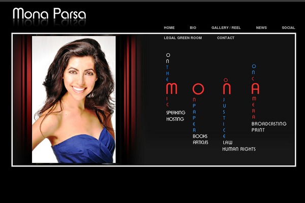 Mona theme site design template sample