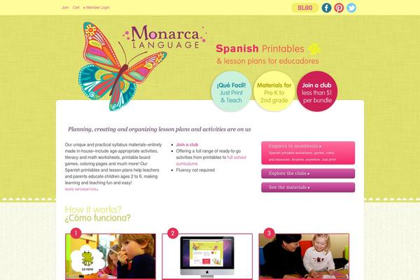 monarcalanguage.com site used Starkers