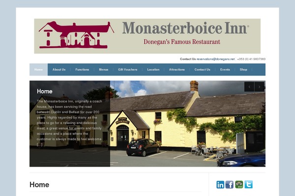 monasterboice-inn.ie site used Wp-radiance101