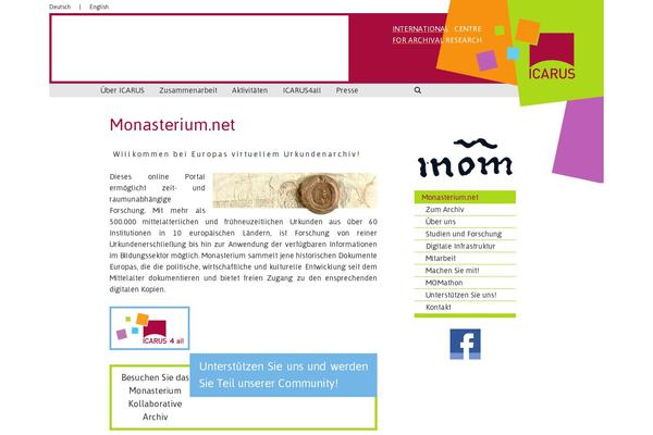 monasterium.net site used Icarus-theme