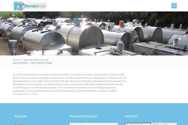 WordPress website example screenshot