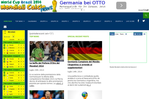 WordPress website example screenshot