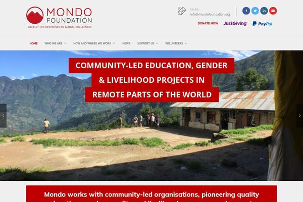 mondofoundation.org site used Givinghand