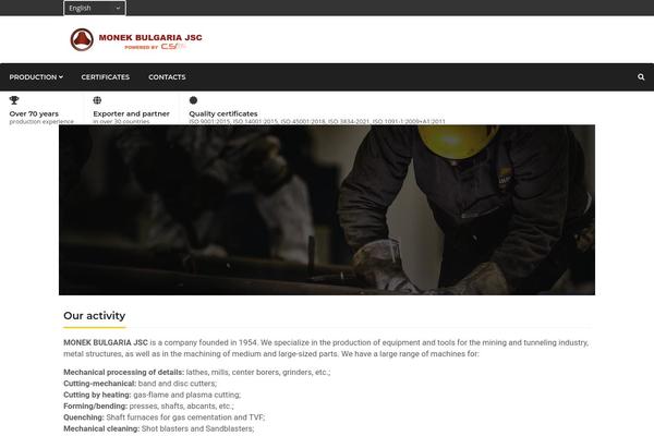 Industry theme site design template sample