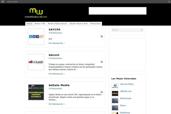 WordPress website example screenshot