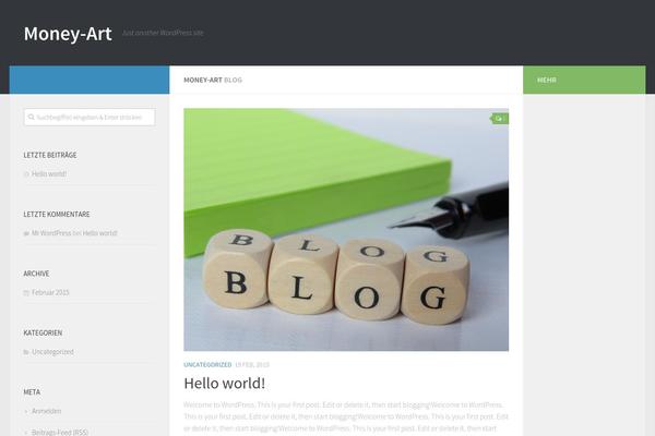 WordPress website example screenshot