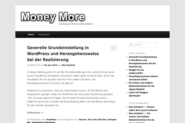 WordPress website example screenshot