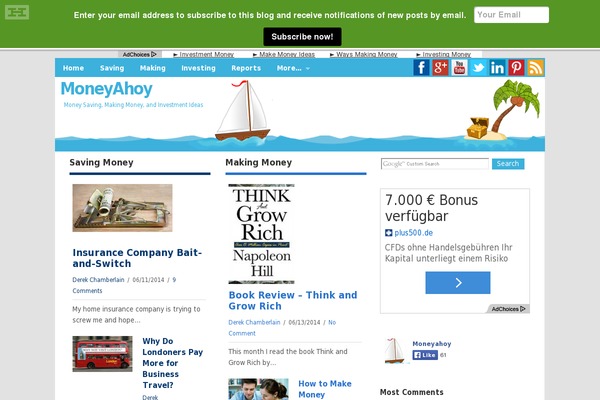 moneyahoy.com site used News Pro