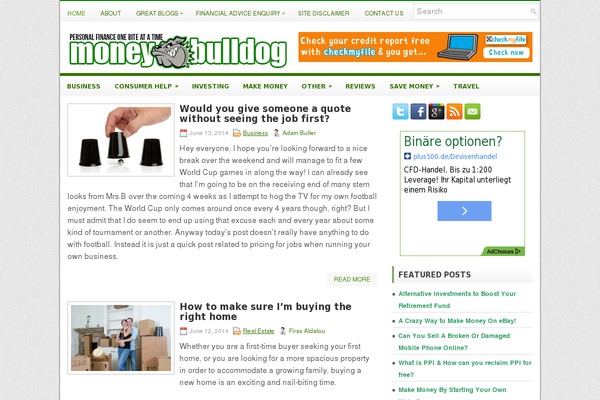 moneybulldog.co.uk site used Financedaily