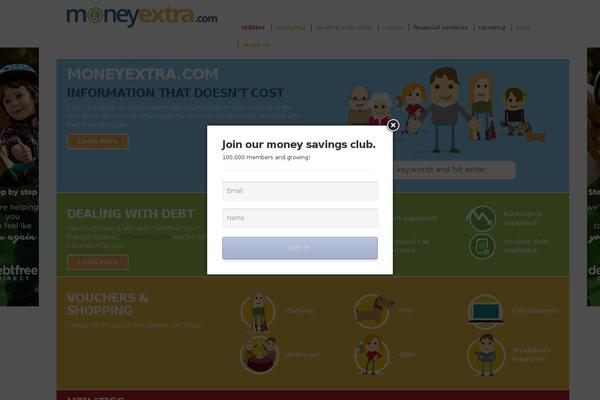moneyextra.com site used Moneyextra
