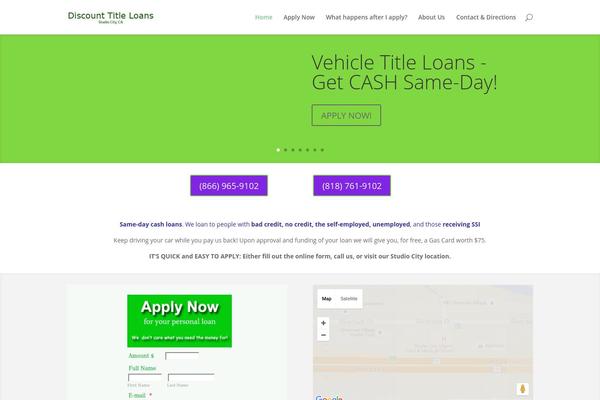 Divi theme site design template sample
